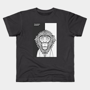 Black Shanked Douc Langur Monkey Kids T-Shirt